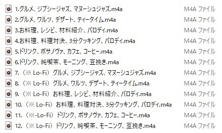 使用フリーBGM集 グルメ・お料理音楽パック Vol.1