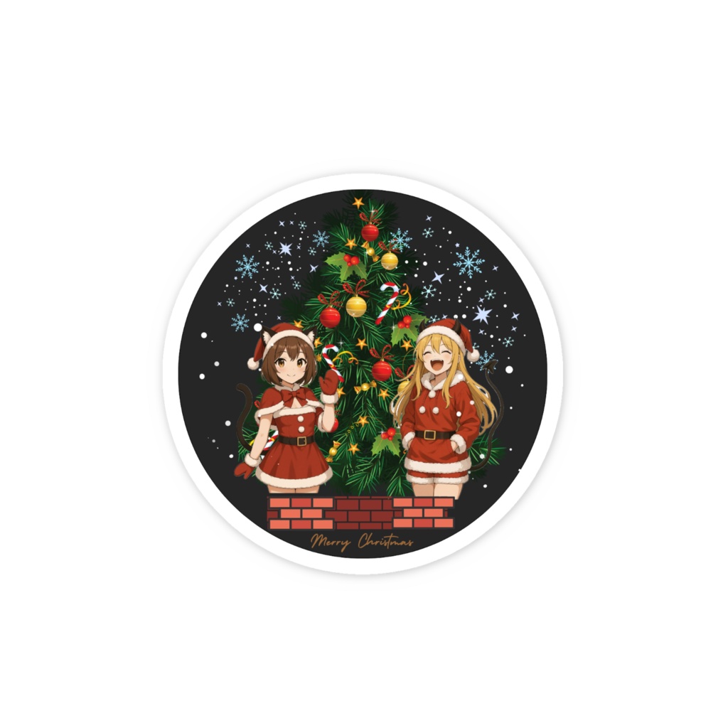 【期間限定】もあなおサンタ スマホステッカー