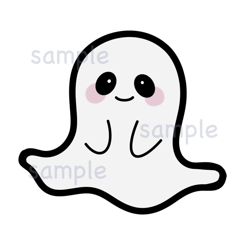 シンプルなかわいいおばけのアイコン