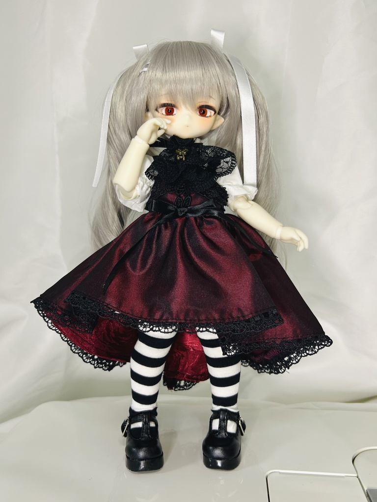 赤薔薇フィッシュテールドレスセット(半袖) Tinyfox 1/6