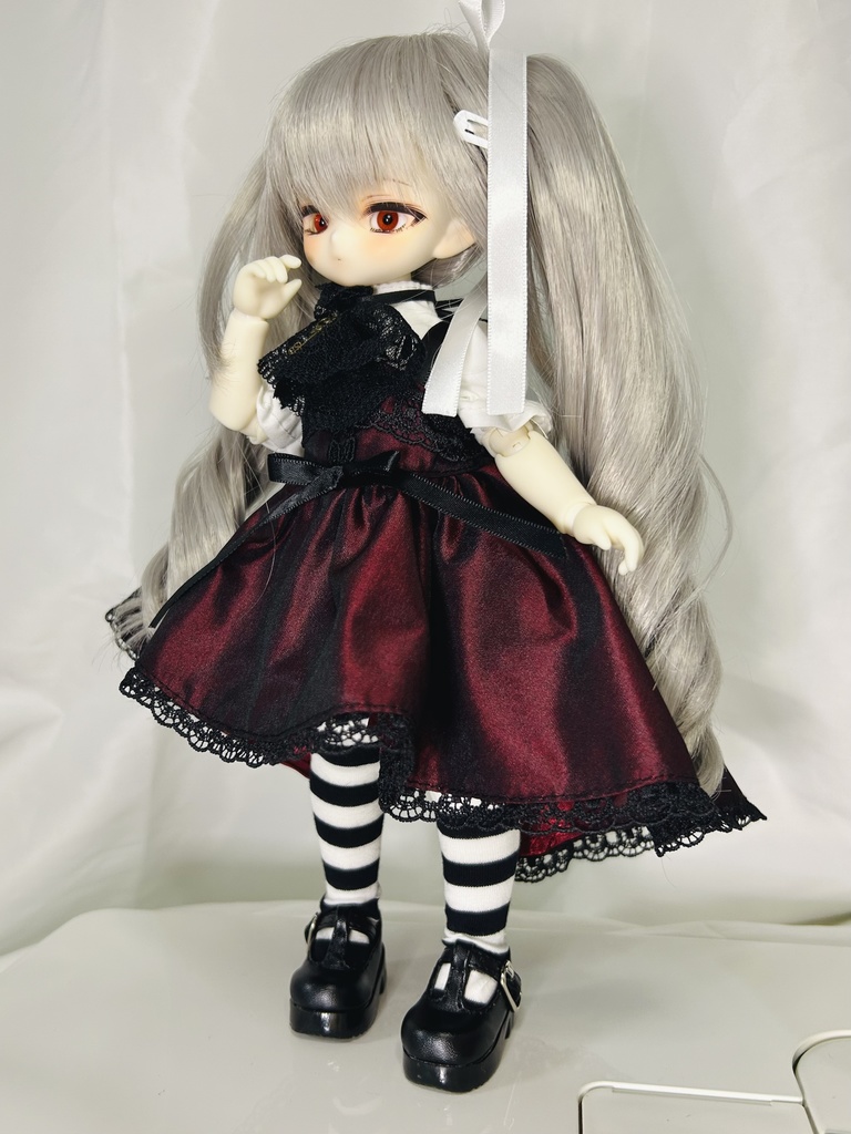 赤薔薇フィッシュテールドレスセット(半袖) Tinyfox 1/6