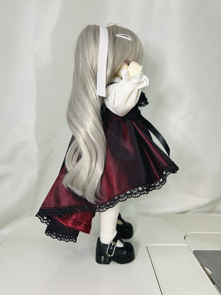 赤薔薇フィッシュテールドレスセット(長袖) Tinyfox 1/6サイズ