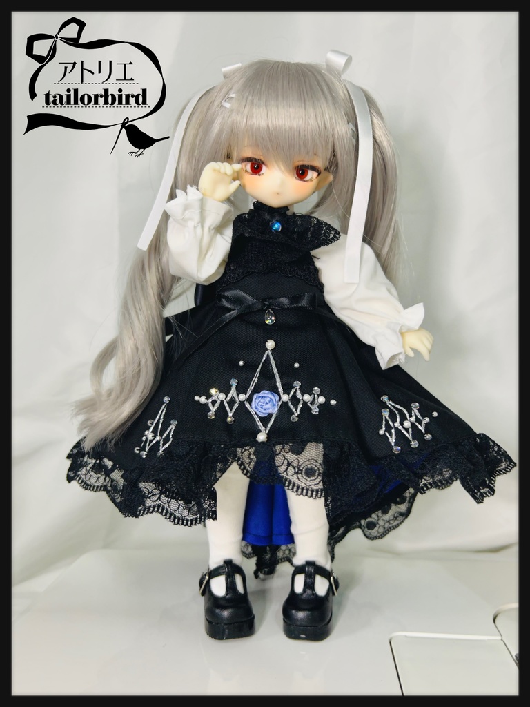 青薔薇ティアドロップドレスセット Tinyfox 1/6サイズ