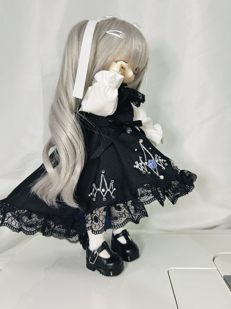 青薔薇ティアドロップドレスセット Tinyfox 1/6サイズ