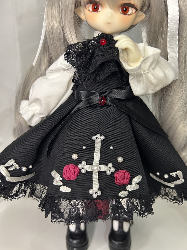 赤薔薇逆十字ドレスセット Tinyfox 1/6サイズ