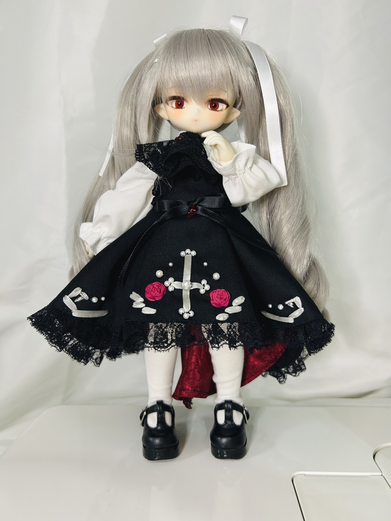 赤薔薇逆十字ドレスセット Tinyfox 1/6サイズ