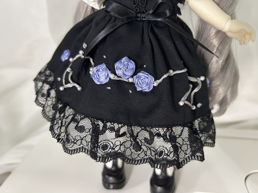 青薔薇と星空のワンピースセット【サンプル品】 Tinyfox 1/6サイズ