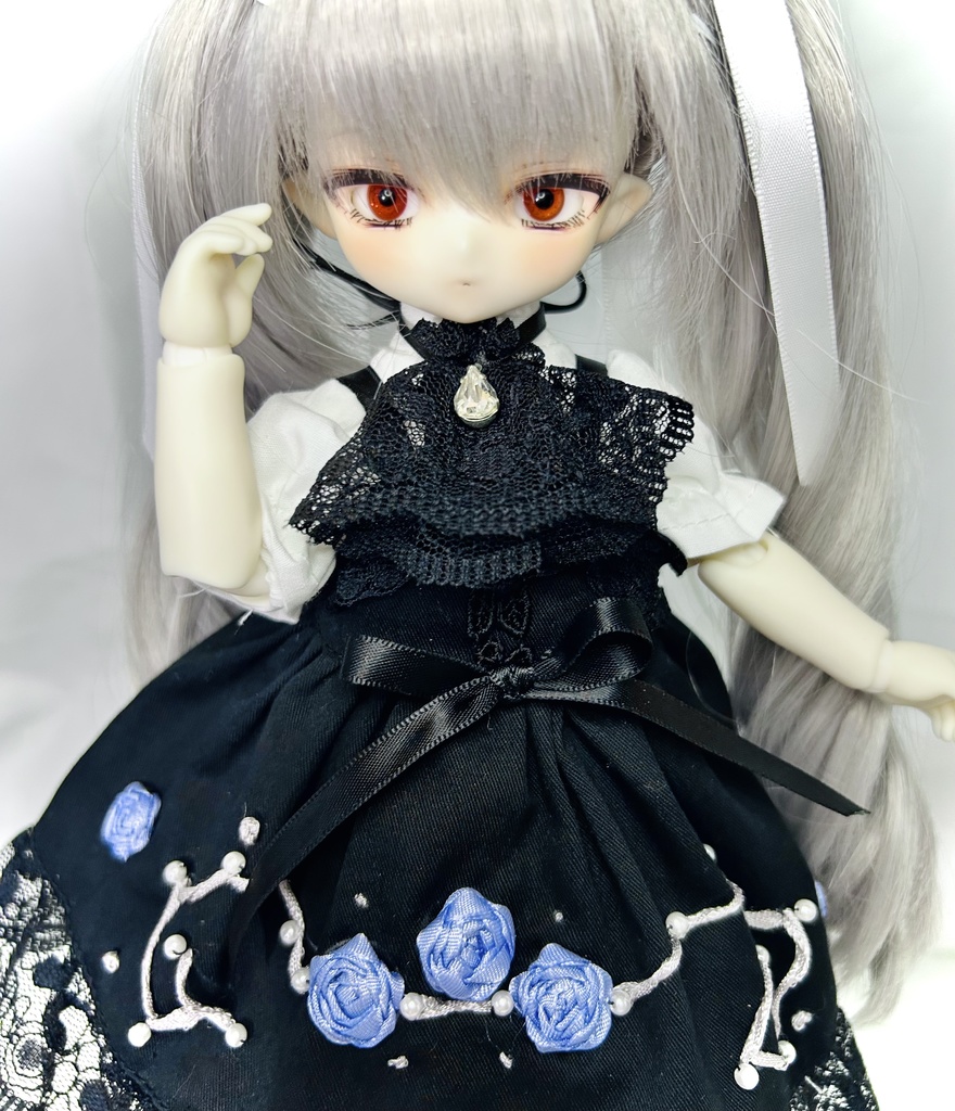 青薔薇と星空のワンピースセット【サンプル品】 Tinyfox 1/6サイズ