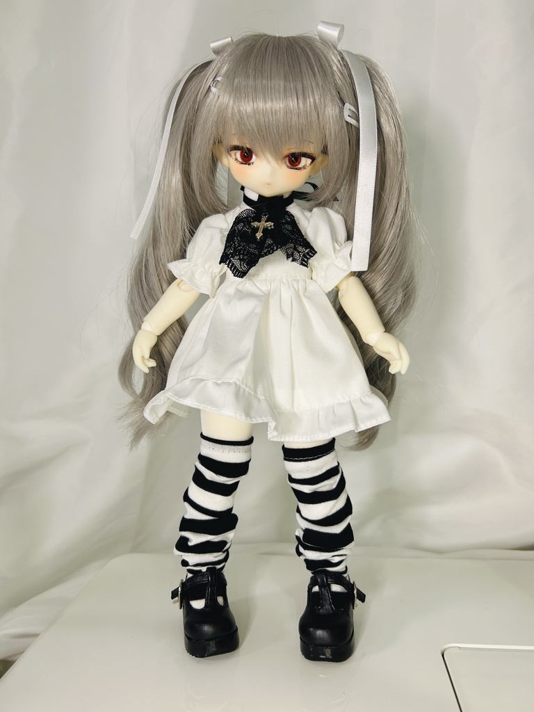 ボーダールーズソックス(ニーハイ丈) Tinyfox 1/6サイズ