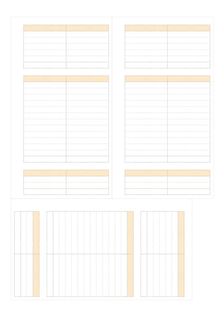 【システム手帳】バイブル 家計簿