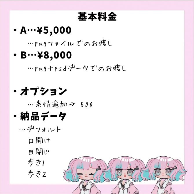 ぷにぷにあばたー用イラスト描きます