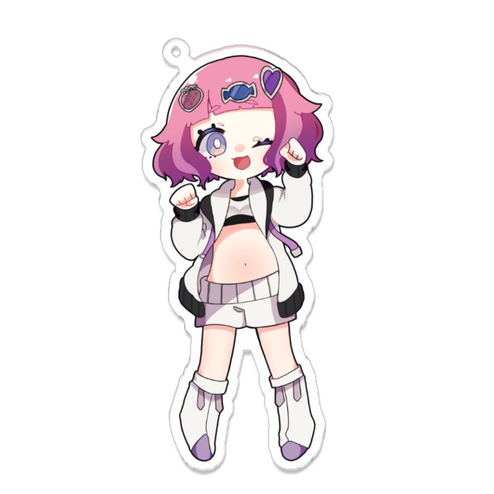 藍白むゐ　アクリルキーホルダー