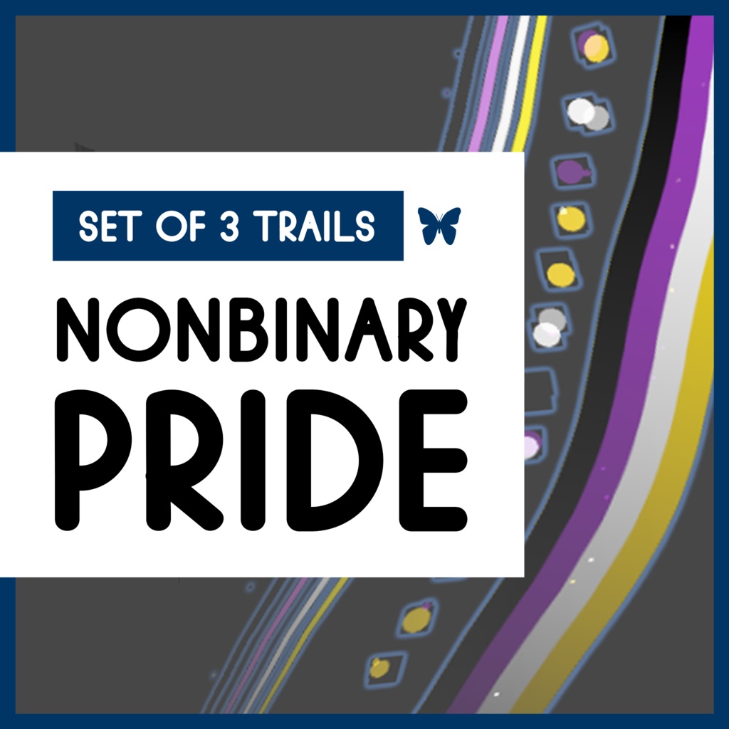 Nonbinary Pride Trail Set for VRChat