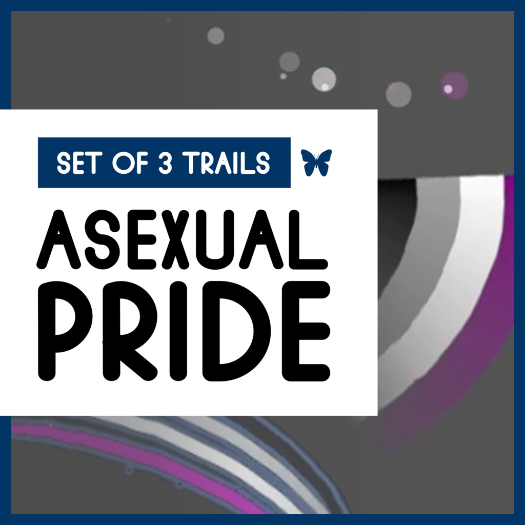 Asexual "Ace" Pride Trail Set for VRChat