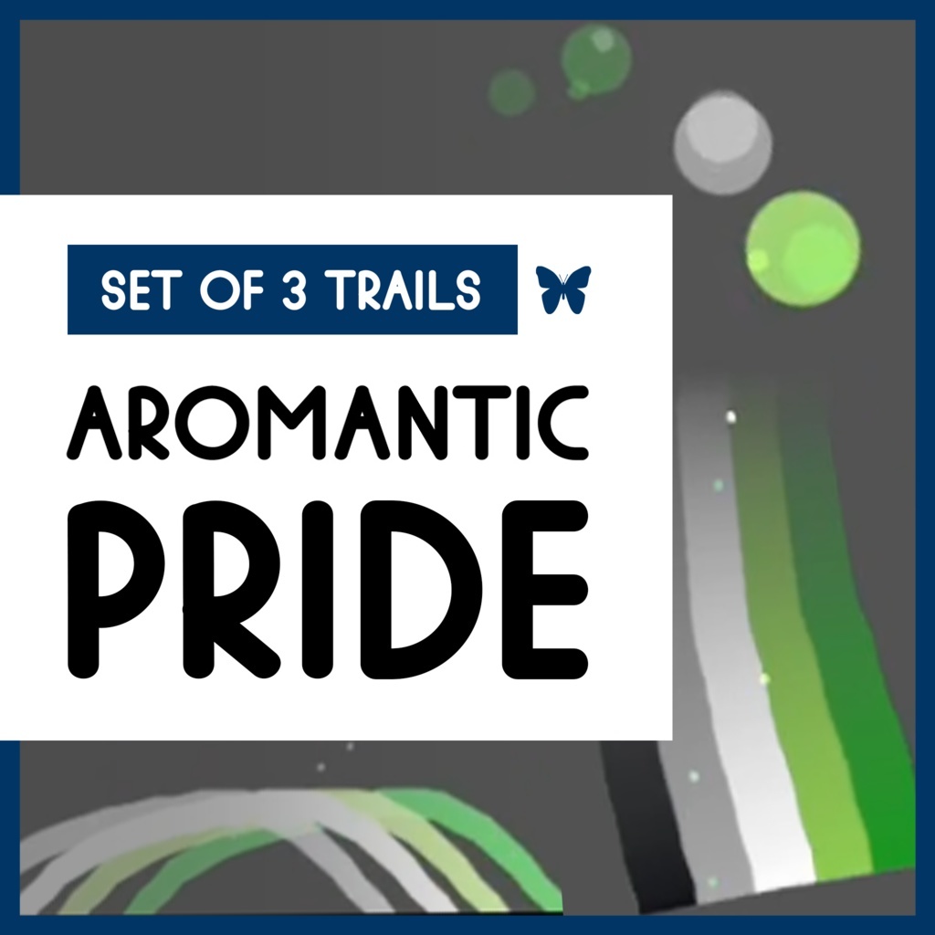 Aromantic "Aro" Pride Trail Set for VRChat