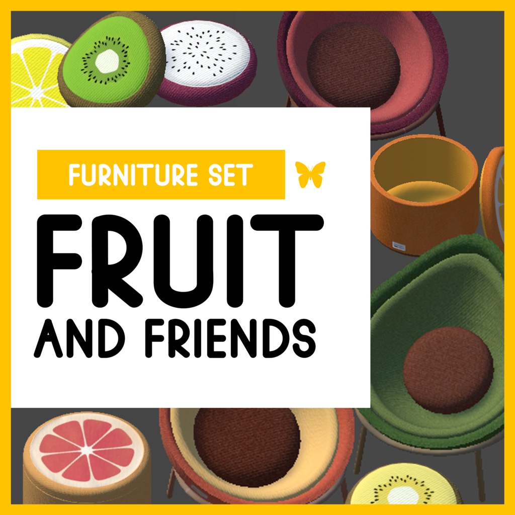 Fruit Furniture Set for VRChat