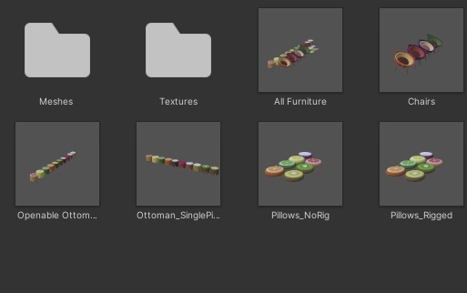 Fruit Furniture Set for VRChat