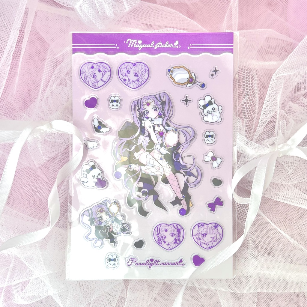 ぷっくりクリア♡魔法少女シール
