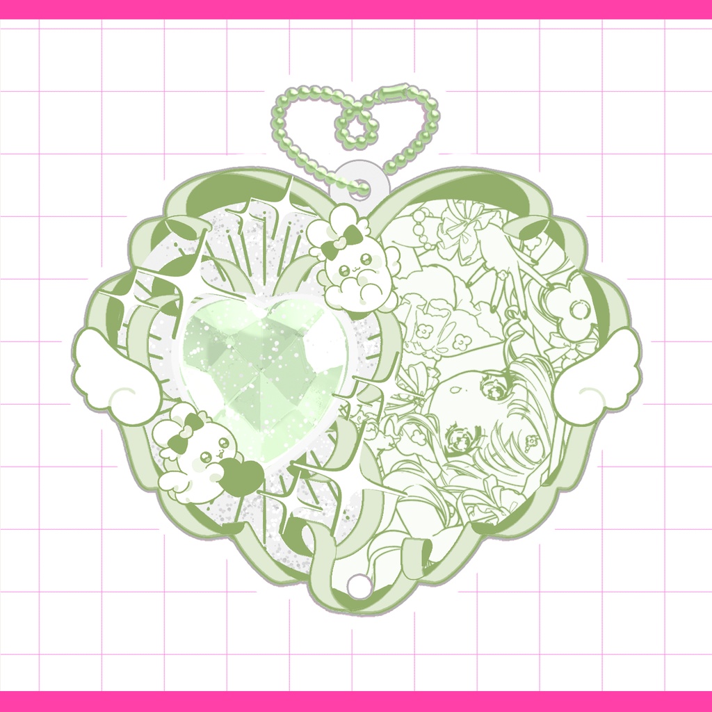 エンジェル♡ハートアクキー
