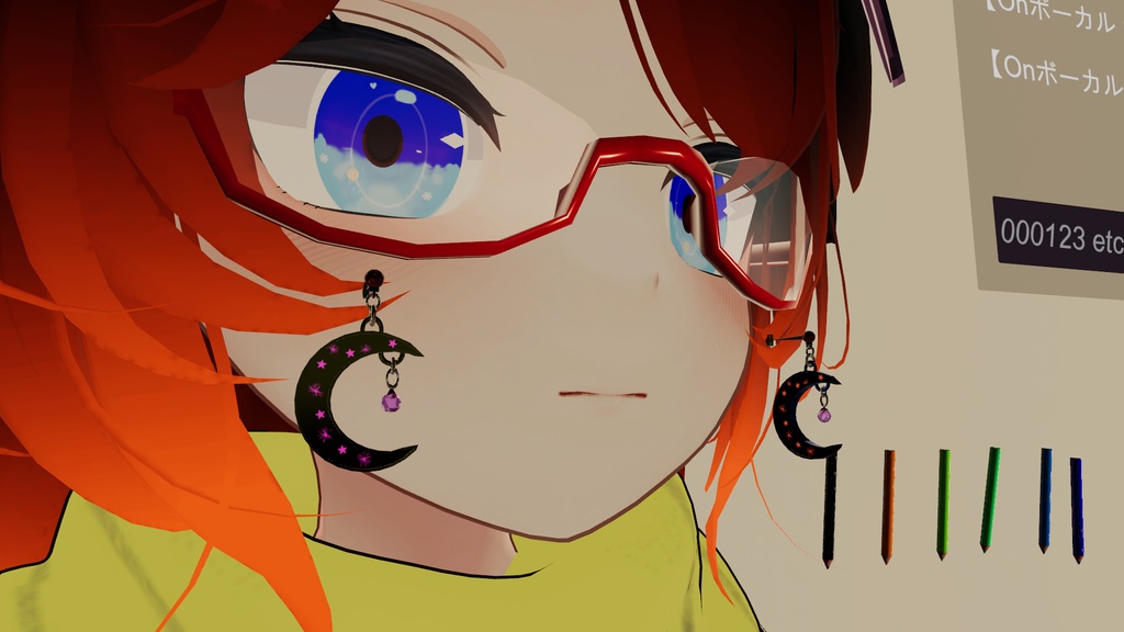 月アクセサリー