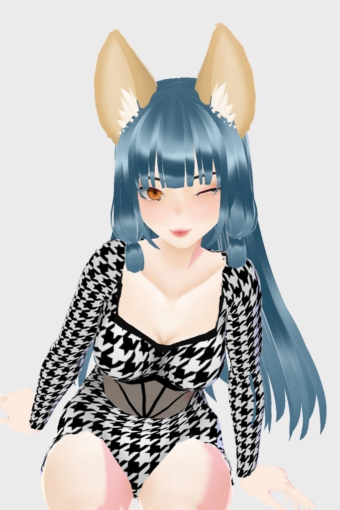 Hound's-tooth BodySuit