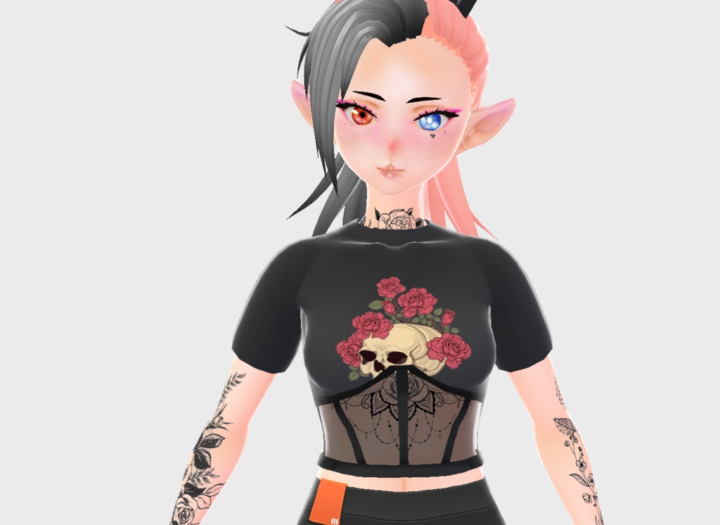 Skull And Rose Top