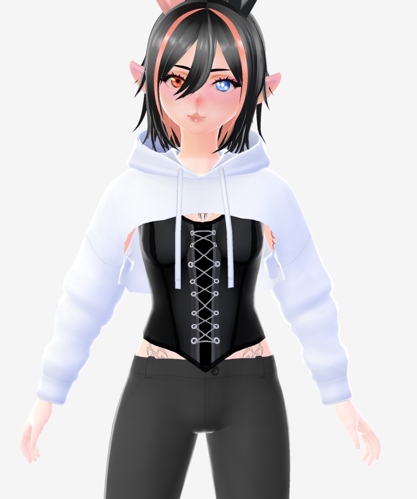 Corset Top With Hoodie