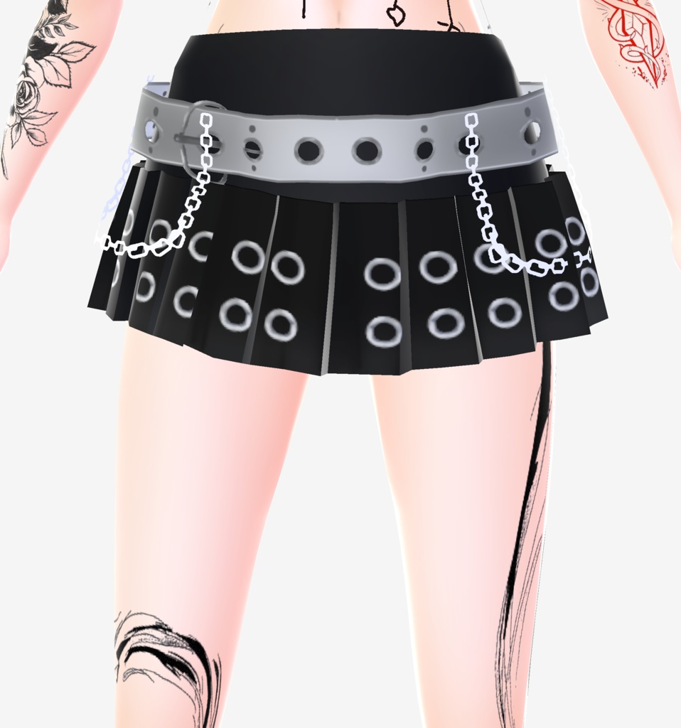 Belt&Chain Skirt