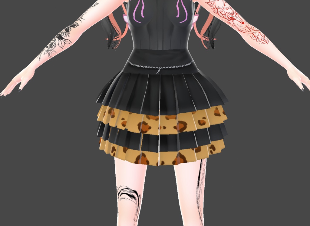 Cheetah Ruffle Skirt
