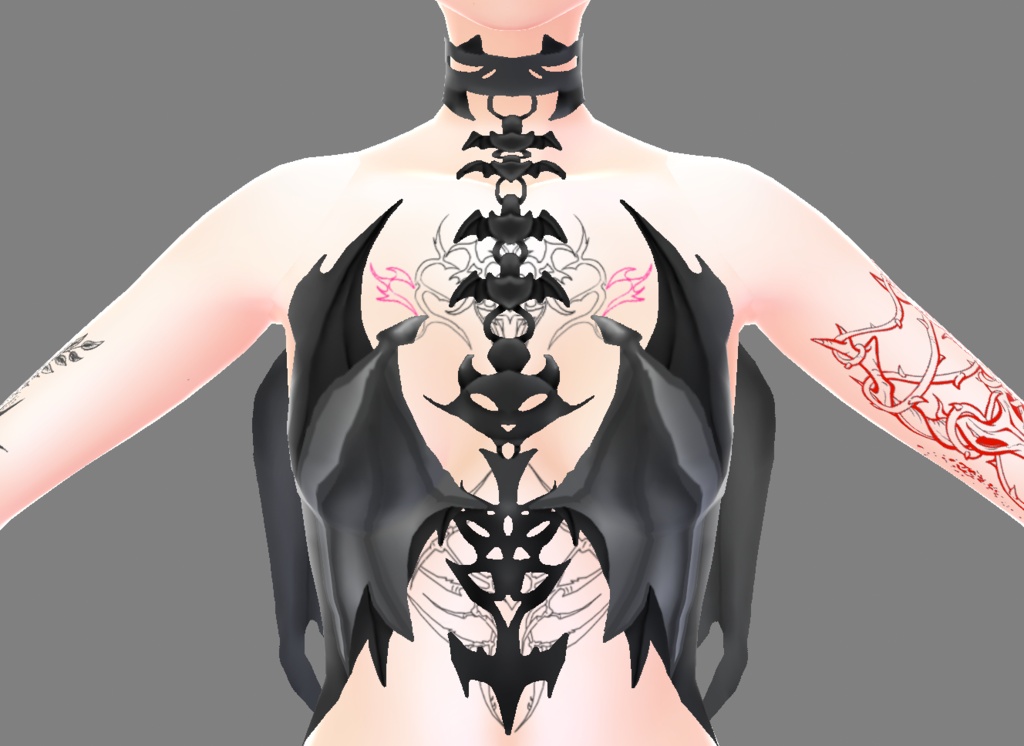 Bat Top With Wings