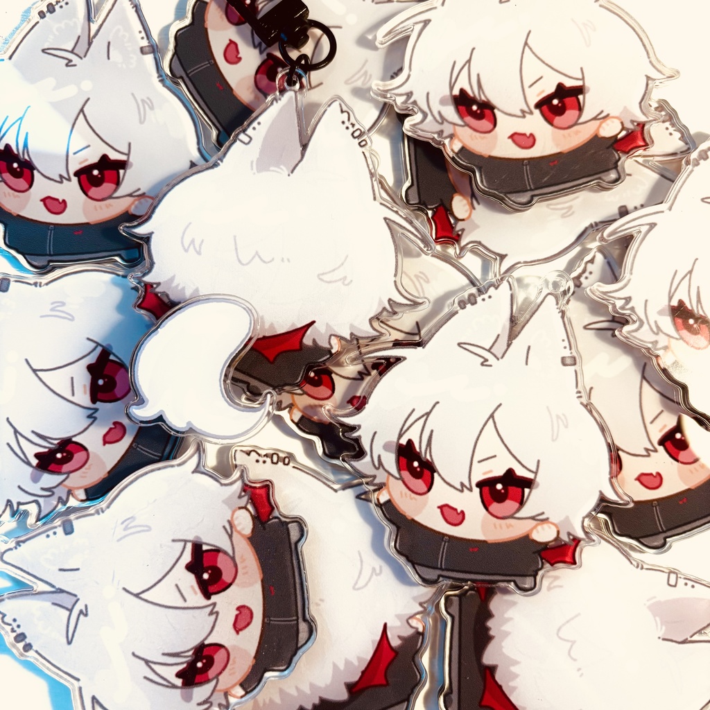 ふりふりしっぽアクキー