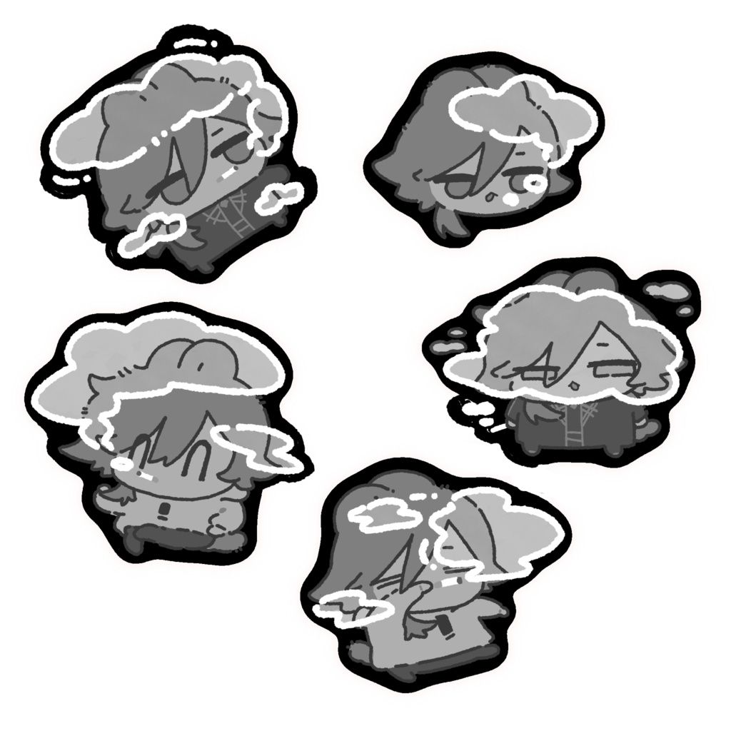 もくもくステッカー