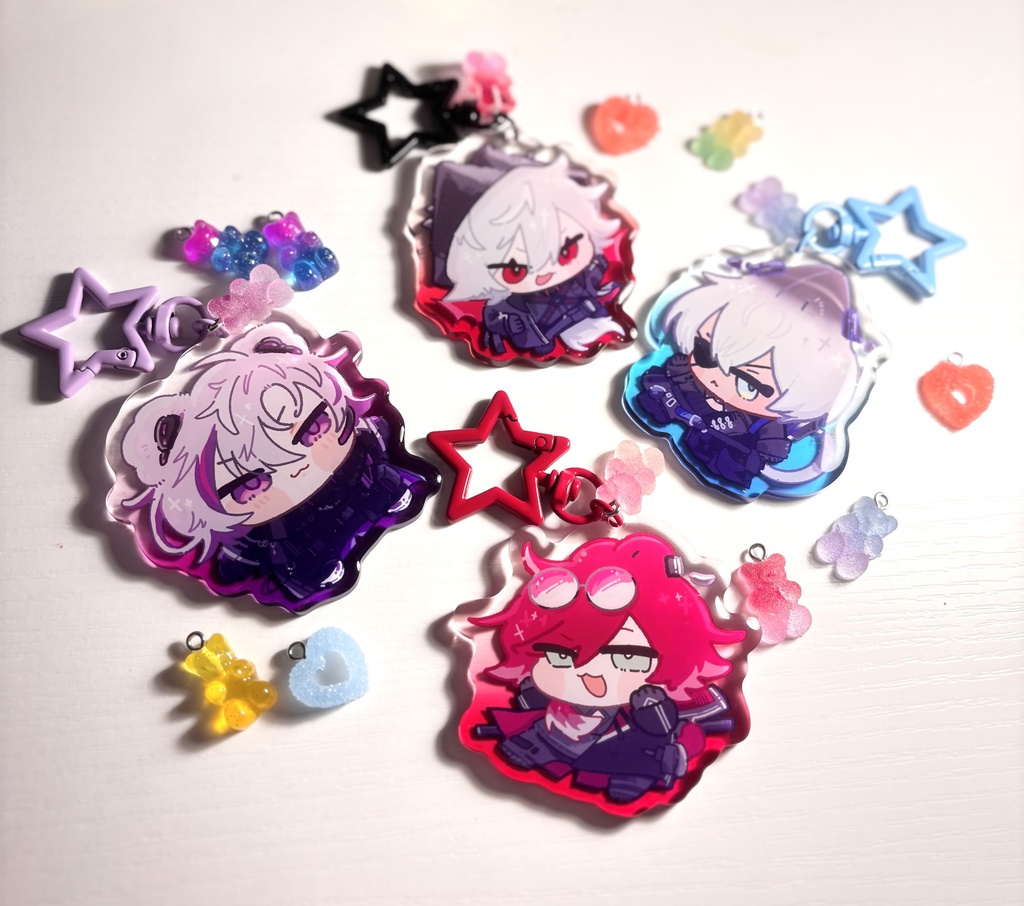 物資補給アクリルキーホルダー