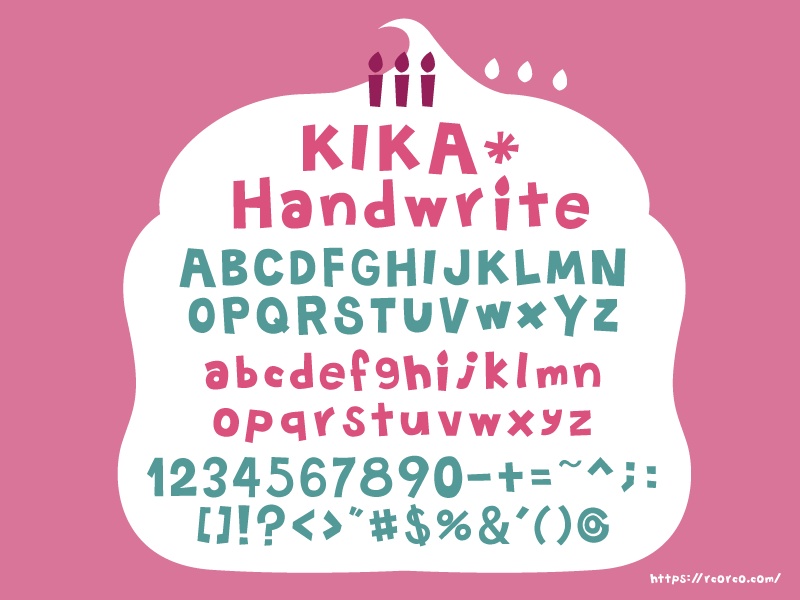 フリーフォント kika*handwrite