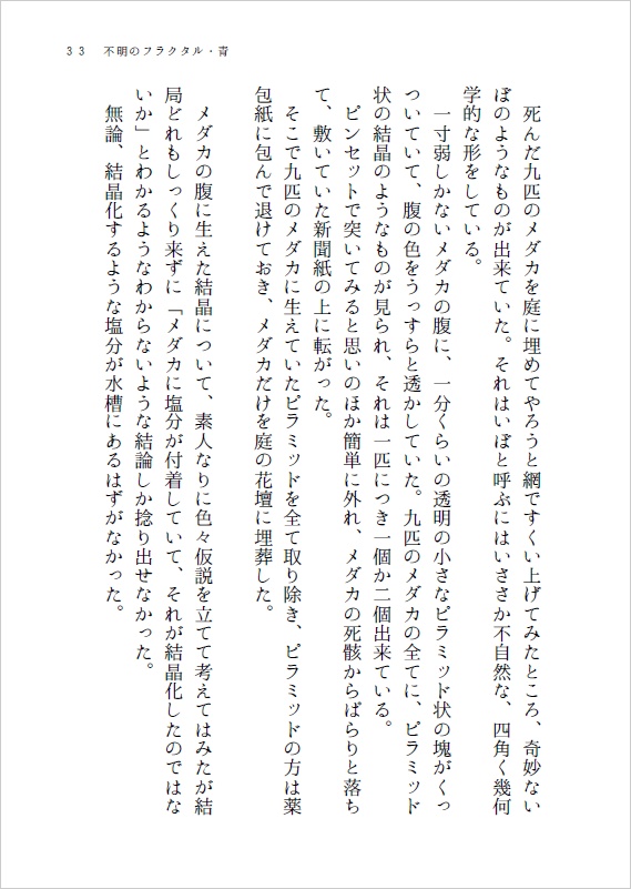 『不明のフラクタル』リリー・スイミー