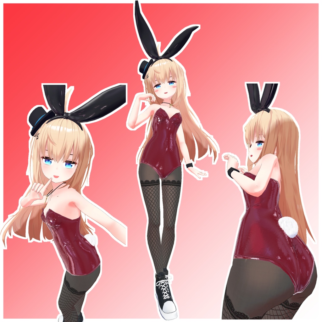 バニースーツ&スクール水着セット リア-アリス(RearAlice)用