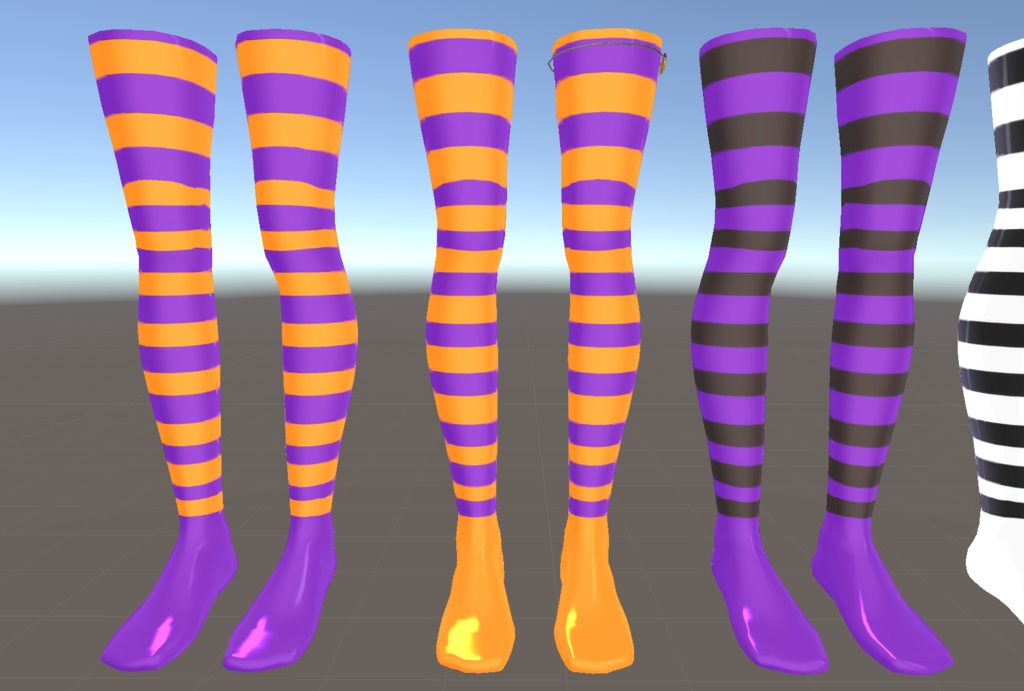 ソックス3種 リア-アリス(RearAlice)用と、かぼちゃのアクセサリー