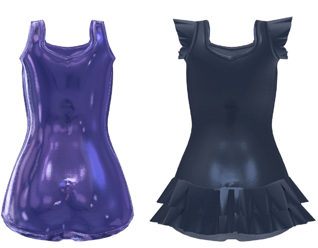 ダブルフレアスカートワンピース(スクール水着) レイニィ(Rainy)用