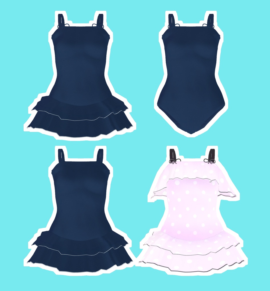 フリルワンピース水着 for LSbody