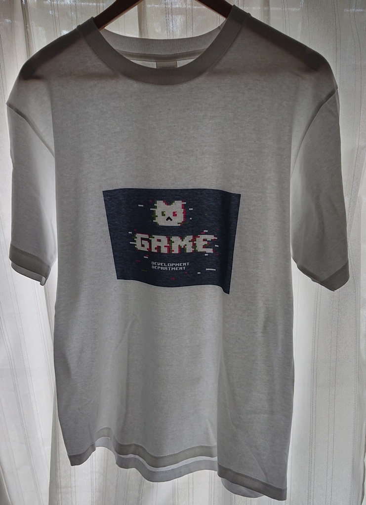 ブルアカ ゲーム部Tシャツ グリッチ風(白)