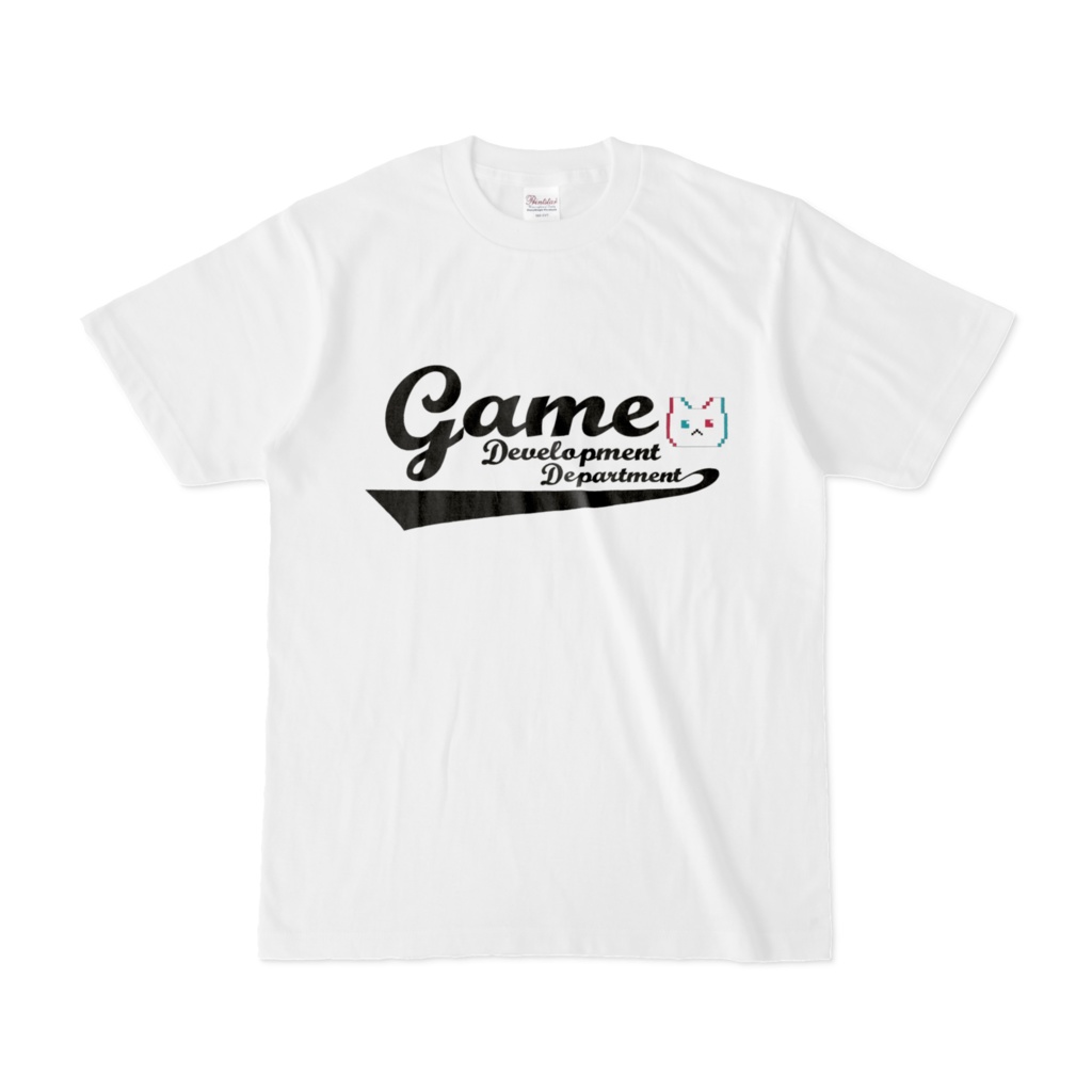 ブルアカゲーム開発部ベースボール風Tシャツ:白