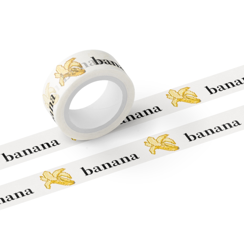 ドット絵バナナのマスキングテープ