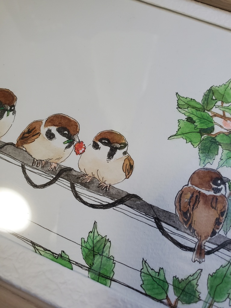 おまたせっ(額入り原画)