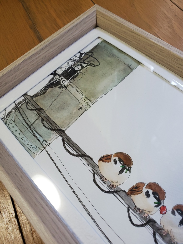 おまたせっ(額入り原画)