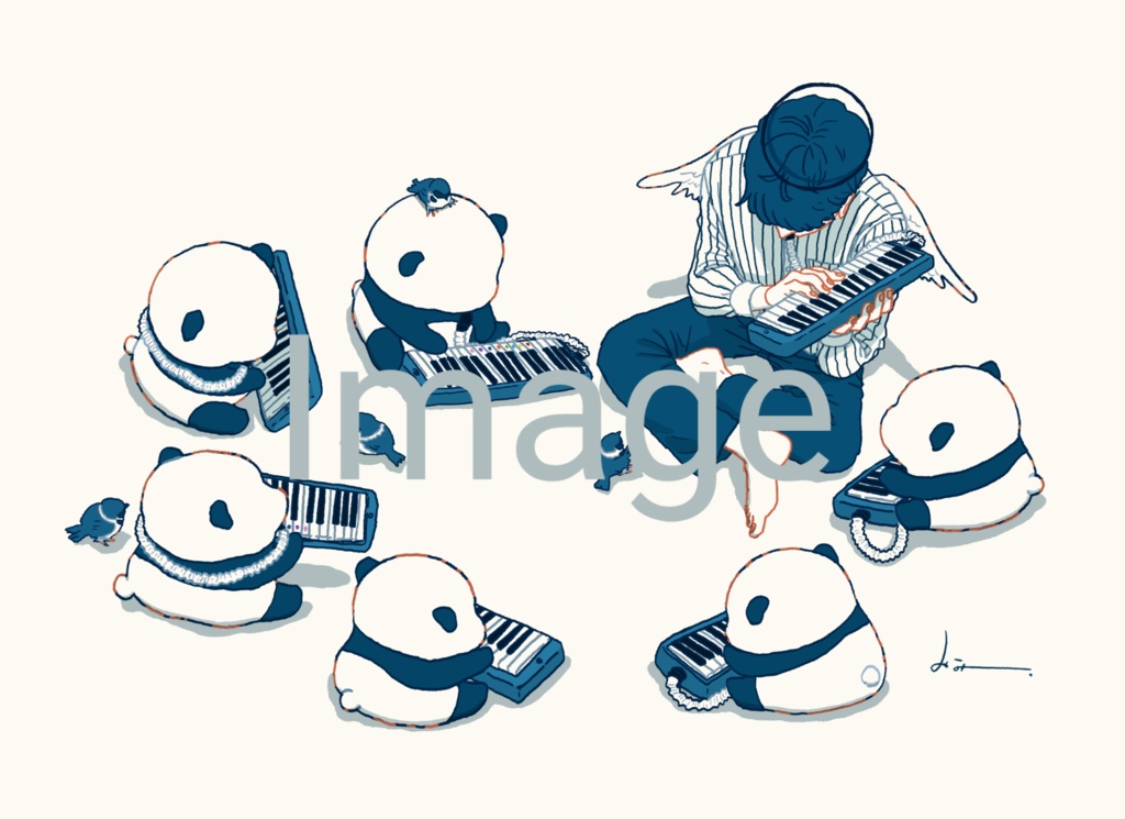 発表会の練習　イラストカード