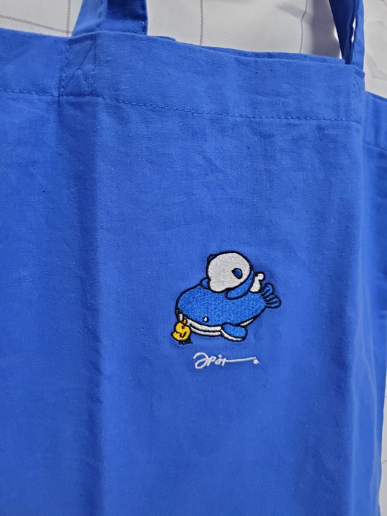 パンダワンポイント刺繍トートバッグ