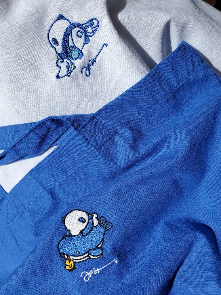 パンダワンポイント刺繍トートバッグ