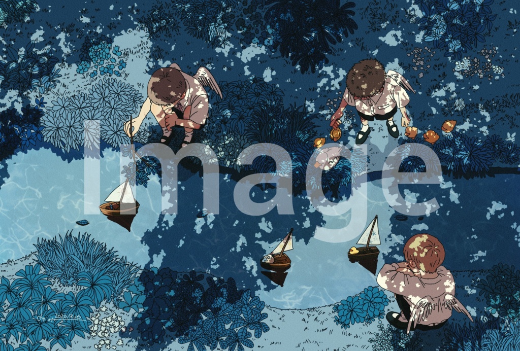 船旅のはじまり　イラストカード