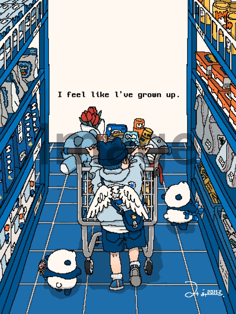 大人になったみたい　イラストカード
