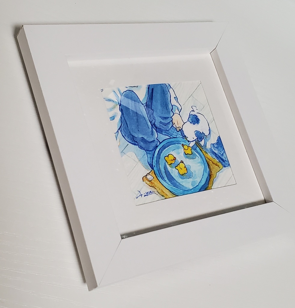 黄色いぷかぷか(ミニ原画)